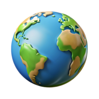 wonderful rustic Earth Globe Isolated on Transparent Background genuine png