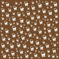 Seamless Pattern of Monkeys on a Brown Background for Creative Designs vector