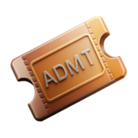 impressive vintage Theater Tickets Admit One Cutout high resolution png
