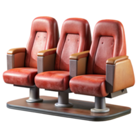 dramatic rustic Theater Seats Empty Isolated Element original png