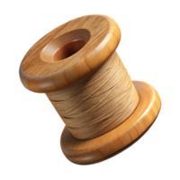 beautiful rustic Thread Spool Wooden Transparent Background genuine png