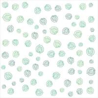 Pattern of Fresh Green Leaves on a Light Background vector