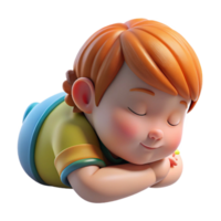 magnificent traditional Toddler Sleeping Peacefully Side View Transparent Background high resolution png