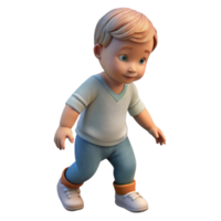 impressive minimalist Toddler Taking First Steps Side Angle Isolated original png