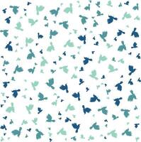 Pattern of silhouettes of birds in flight, arranged in various shades on a deep, contrasting background. A decorative and stylish motif, perfect for design. vector
