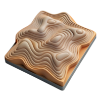 magnificent creative Topographic Map with Contour Lines Transparent Background png