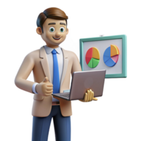 magnificent creative Top View of Workspace with Laptop and Phone Isolated Element professional png