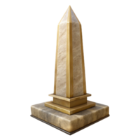 serene classic Egyptian Obelisk Stone Texture Front View Transparent Background genuine png