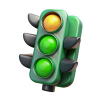 magnificent artistic Traffic Light Green Signal Transparent Background high resolution png