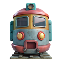 serene abstract Train Front View Isolated Element original png