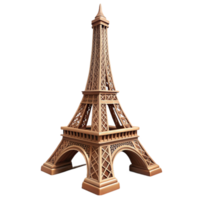 stunning vintage Eiffel Tower Side View Isolated Element high resolution png