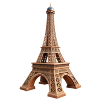 elegante rústico eiffel torre lado Visão isolado elemento autêntico png