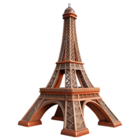 eiffel torre lado Visão isolado elemento png