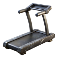 extraordinary traditional Treadmill Side View Black Color Transparent Background authentic png