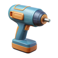impressive artistic Electric Drill Front View Isolated on Transparent Background authentic png