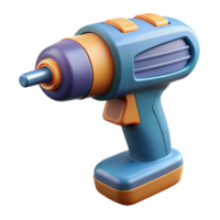 Electric Drill Front View Isolated on Transparent Background png