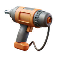 serene rustic Electric Drill Side View Cutout with Cord Isolated authentic png