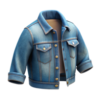 impressive artistic Trendy Denim Jacket Folded Cutout Image original png