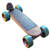 elegant creative Electric Skateboard Bottom View Cutout Transparent Background png