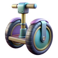impressive abstract Electric Unicycle Side View Transparent Background authentic png