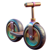 impressive abstract Electric Unicycle Side View Transparent Background detailed png