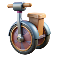 elegant abstract Electric Unicycle Side View Transparent Background professional png
