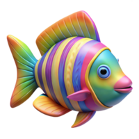 wonderful rustic Tropical Fish School Colorful View Isolated professional png