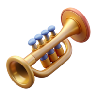impressive abstract Trumpet with Valves Isolated Element high resolution png