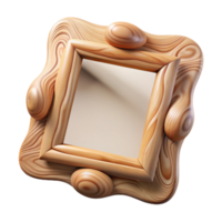 wonderful creative Empty Frame Wooden Texture Isolated Transparent Background detailed png