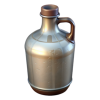 serene artistic Empty Glass Growler with Lid Isolated professional png