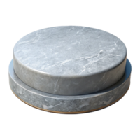 serene artistic Empty Plinth Circular Shape Transparent Background high quality png