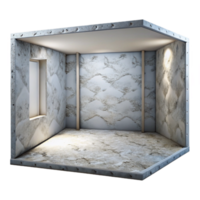 magnificent rustic Empty Room with White Walls Transparent Background original png