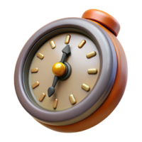 serene rustic Vintage Clock Representing Time Management Isolated original png