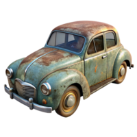 impressive artistic Vintage Car Rustic Setting Transparent Background original png