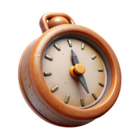 wonderful artistic Vintage Clock Representing Time Management Isolated exclusive png
