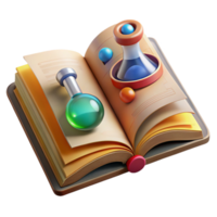wonderful vintage Vintage Science Book Open View Transparent professional png