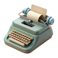magnificent minimalist Vintage Typewriter with Content Creation Text Transparent Background original png