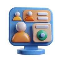 dramatic minimalist Virtual Meeting Interface Isolated Cutout authentic png