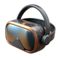 stunning artistic Virtual Reality Headset Front View Isolated Element high resolution png