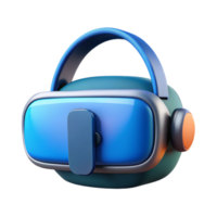 elegant minimalist Virtual Reality Headset Front View Isolated Element png