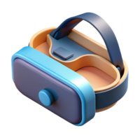 vibrant rustic Virtual Reality Headset Isometric View Cutout original png