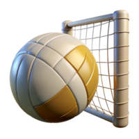 verbijsterend abstract volleybal netto en bal geïsoleerd hoog resolutie png