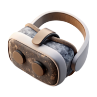 serene classic Vr Headset White and Black Cutout detailed png