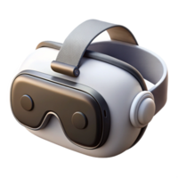 elegant rustic Vr Headset White with Black Lenses Cutout Element high quality png