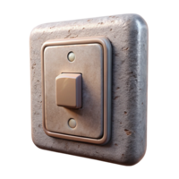 impressive contemporary Wall Switch Dimmer Style Front View Transparent Background authentic png