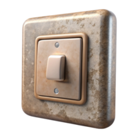 impressive modern Wall Switch Dimmer Style Front View Transparent Background exclusive png