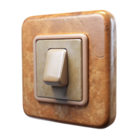 extraordinary modern Wall Switch Dimmer Style Front View Transparent Background detailed png