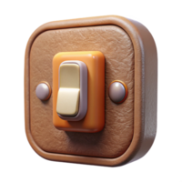serene abstract Wall Switch Toggle Style Front View Isolated genuine png