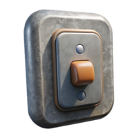 serene abstract Wall Switch Toggle Style Front View Isolated detailed png