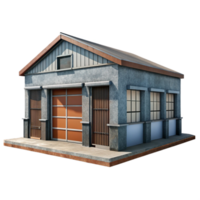 extraordinary classic Warehouse Building Front View Transparent Background high resolution png